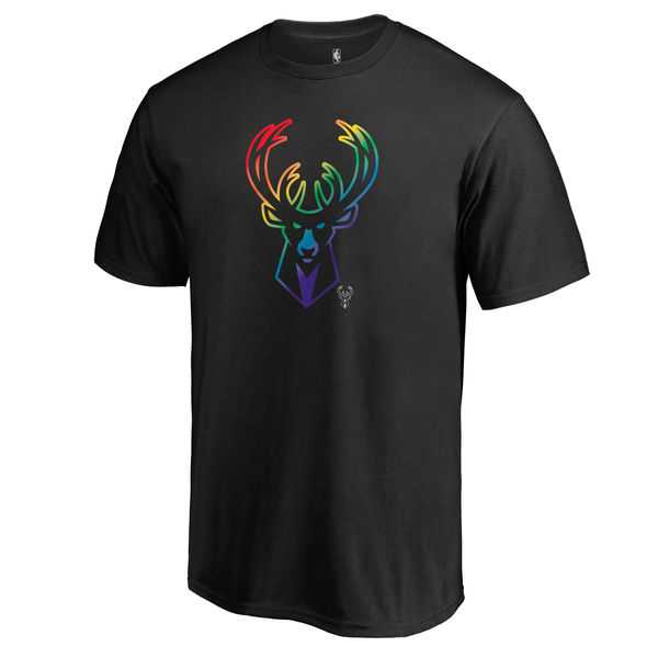 Men's Milwaukee Bucks Fanatics Branded Black Team Pride T-Shirt FengYun,We sell and wholesale Men's Milwaukee Bucks Fanatics Branded Black Team Pride T-Shirt FengYun on line form chian!
